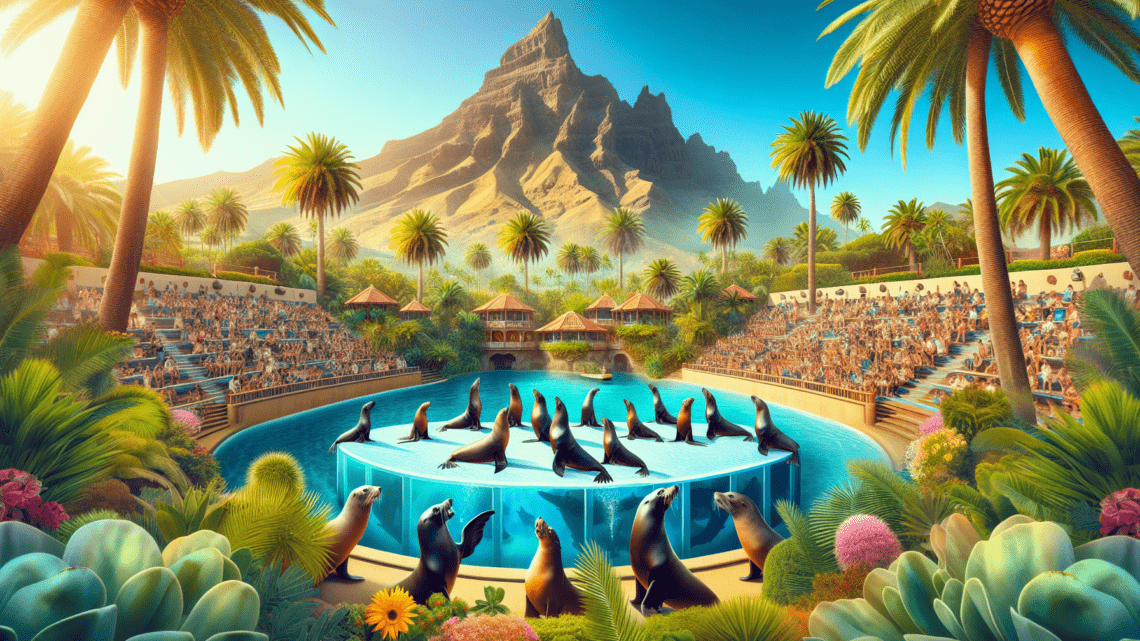 Besuch der Seelöwen-Show im Loro Parque