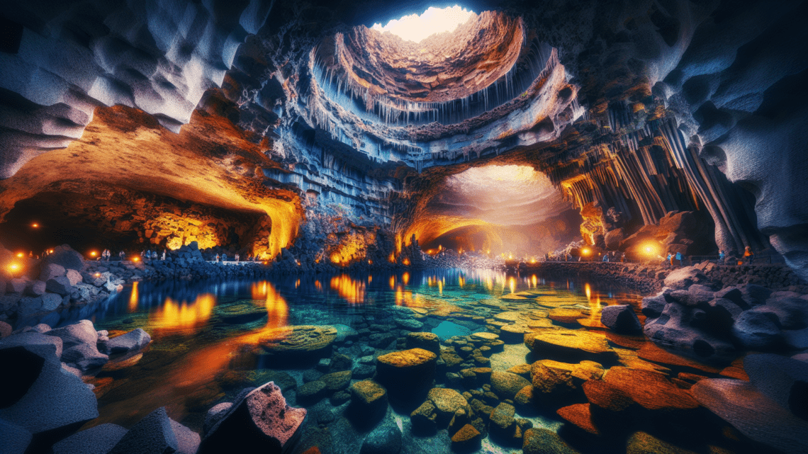 Besuch der unterirdischen Höhle Jameos del Agua auf Lanzarote