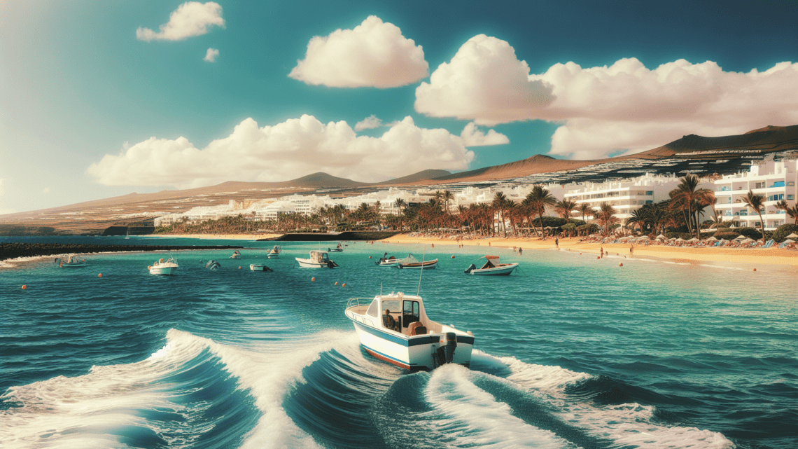 Bootsfahrt entlang der Küste von Playa Blanca