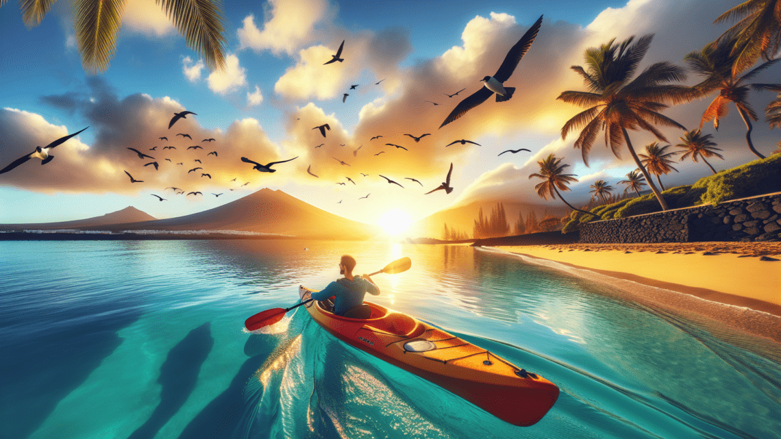 Kayaking entlang der Küste von Playa Blanca