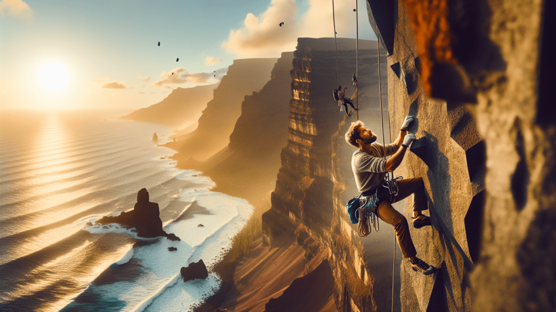 Klettern an den Felswänden von El Hierro