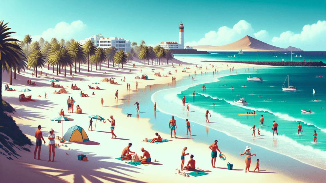 Schwimmen an den weißen Sandstränden von Corralejo