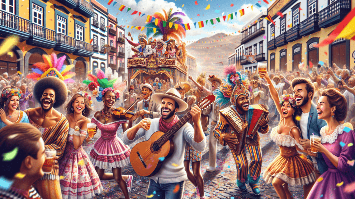 Teilnahme an traditionellen kanarischen Festen und Karnevalsveranstaltungen